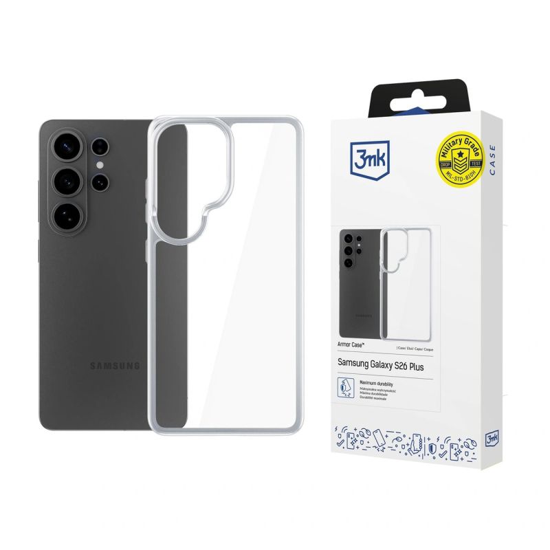 3mk Armor Case for Samsung Galaxy S26 Ultra - Transparent