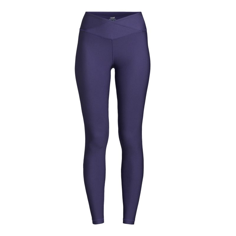 Casall Women's Overlap High Waist Tights Purple
