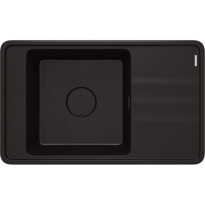 Single-bowl granite sink with drainer