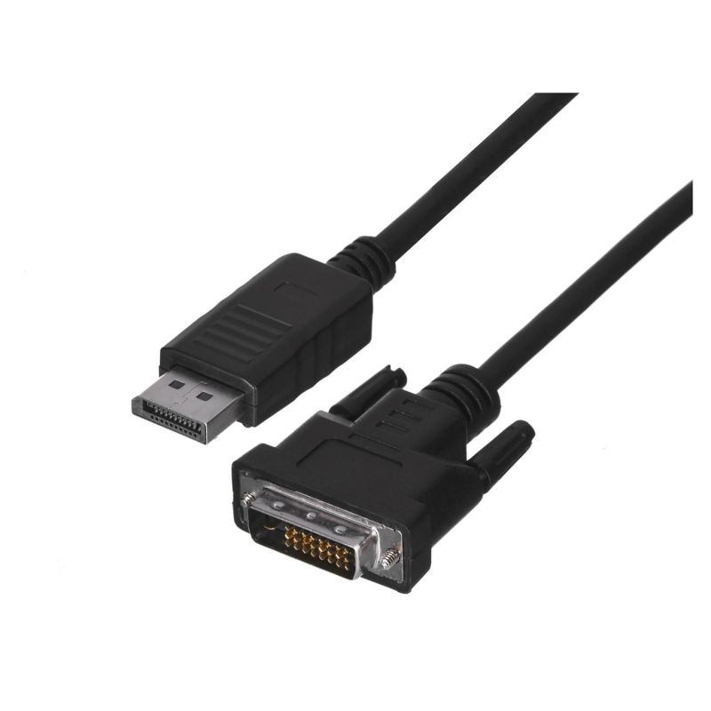 Lanberg CA-DPDV-10CU-0010-BK cable (DisplayPort M - DVI-D M; 1m; black)