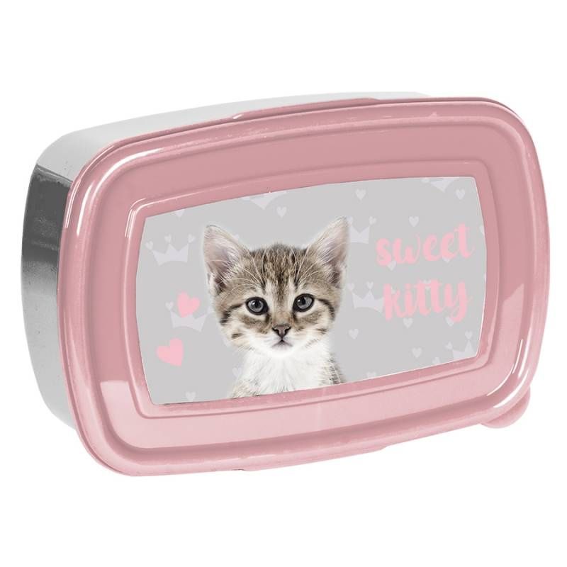 PASO Sweet Kitty Plastic Lunch Box - PP23KC-3022