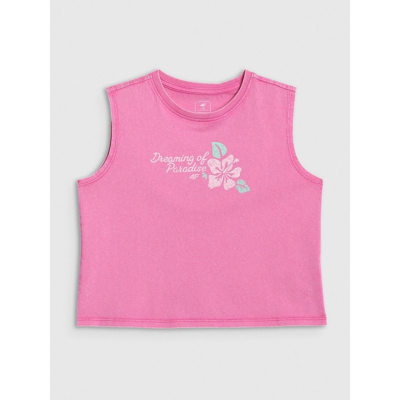 4f Maglietta sleeveless with print