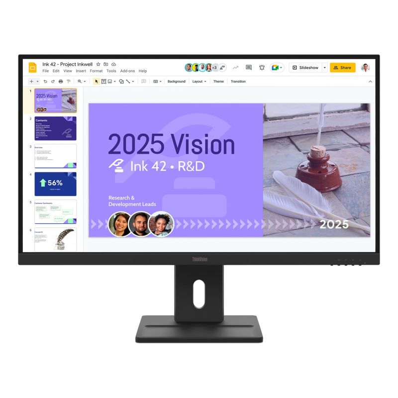 Lenovo ThinkVision E27Q40 27"QHD 100Hz 350nits AG HDMI DP Raven Black