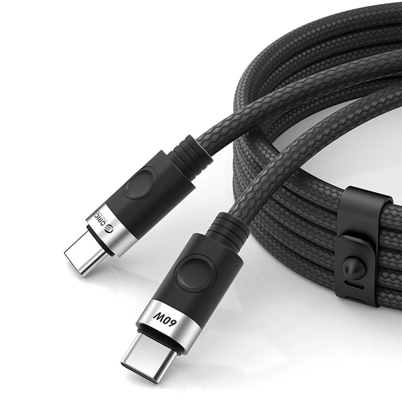 Orico CDX 60W 3A Power Delivery USB-C - USB-C 1m Cable - Black