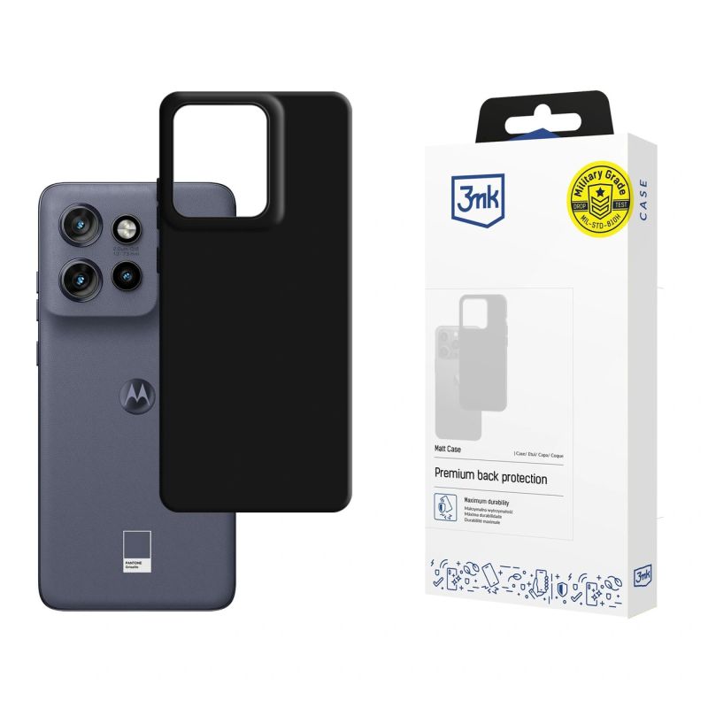 3mk Matt Case for Motorola Edge 50 Neo - Black