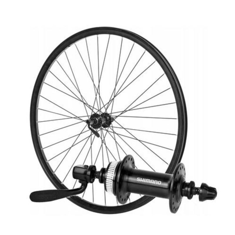 28'' Front Wheel CenterL QR, Black Rim/Black Hub SHIM