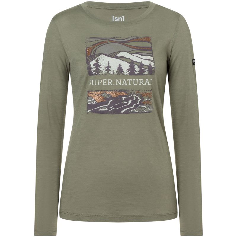 Super.natural Camicia Long-Sleeve SUPER.NATURAL Great Bear River LS