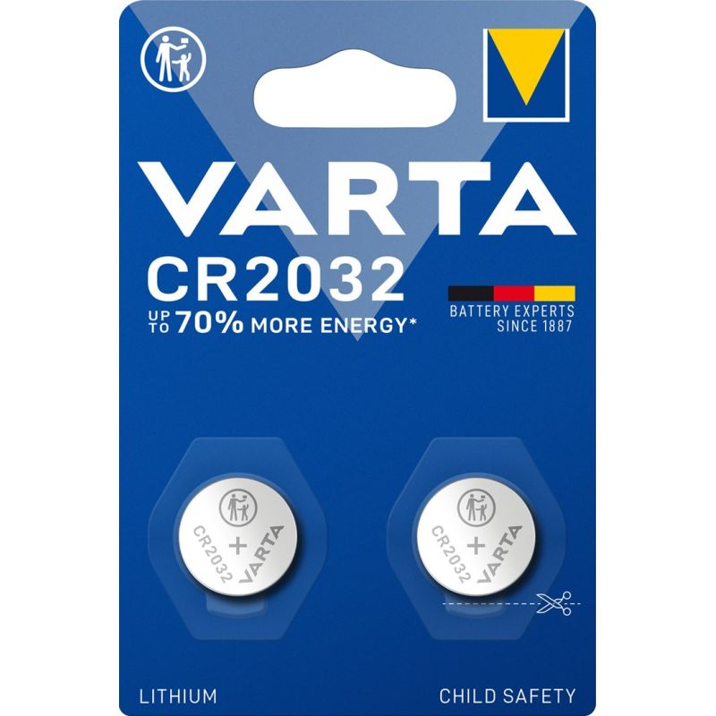 VARTA CR2032 3V lithium battery pack (Li; x 2)