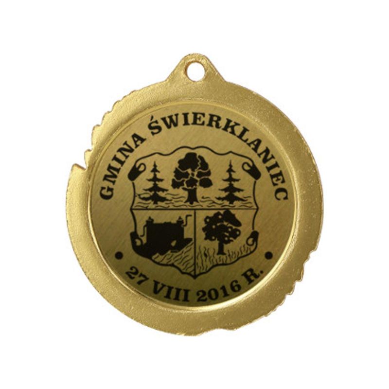 Metal Medal with Engraving on Laminate