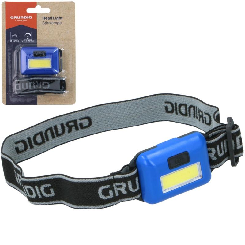 GRUNDIG COB LED TOURIST HEADLAMP - BLUE