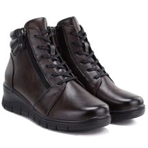 Vinceza Stivali leather wedge ankle Vinceza