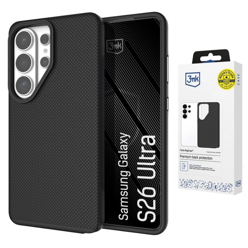 3mk Fortis MagCase for Samsung Galaxy S26 Ultra - black