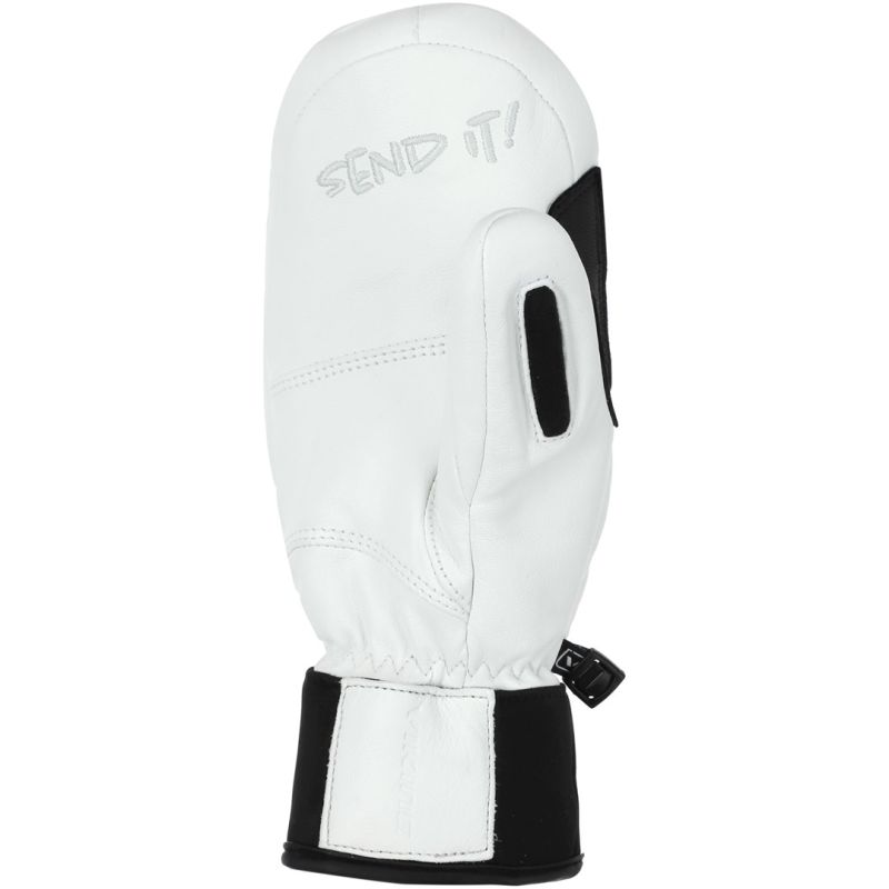VIKING Send It Adult Leather Freeride Gloves White 8