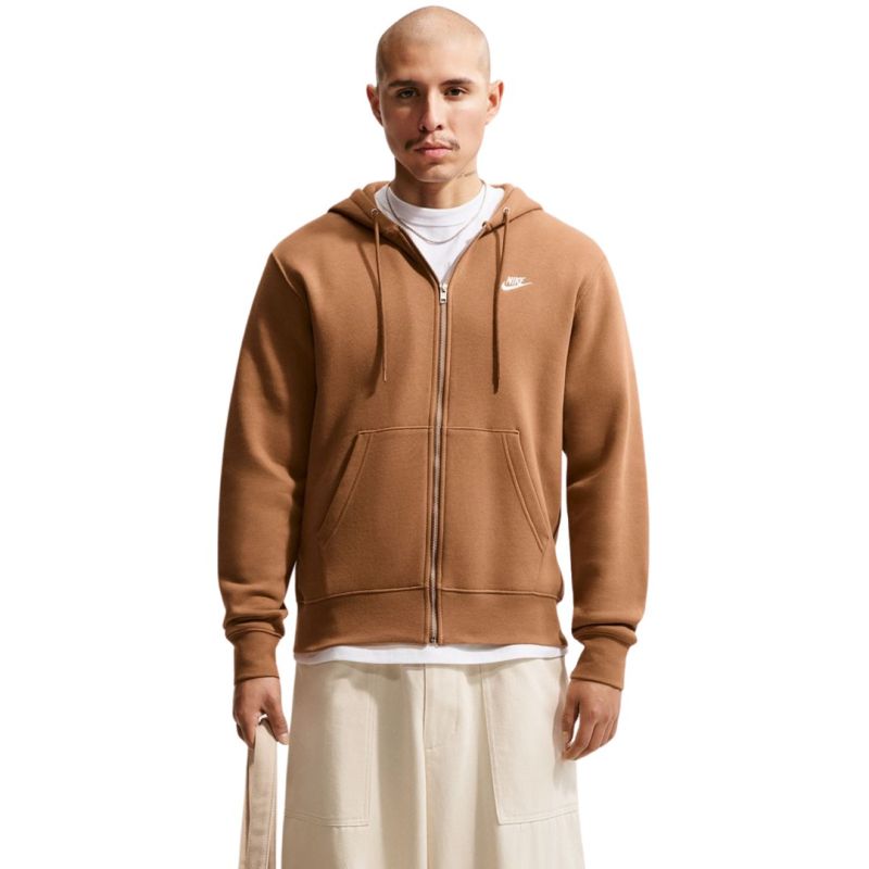 Nike Club BB FZ Hoodie Men's Light Brown FN3861 270 2XL
