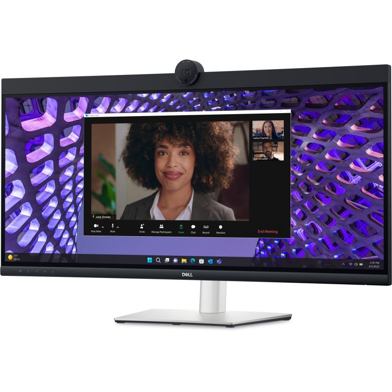 DELL P Series P3424WEB Monitor 86.7 cm (34.1") 3440 x 1440 px 4K Ultra HD LCD Black