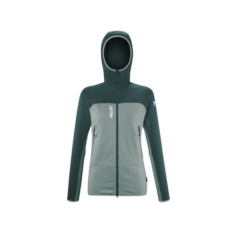 MILLET FUSION GRID HOODIE W green jacket