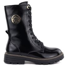 Jezzi Stivali patent leather ankle, insulated, Jezzi