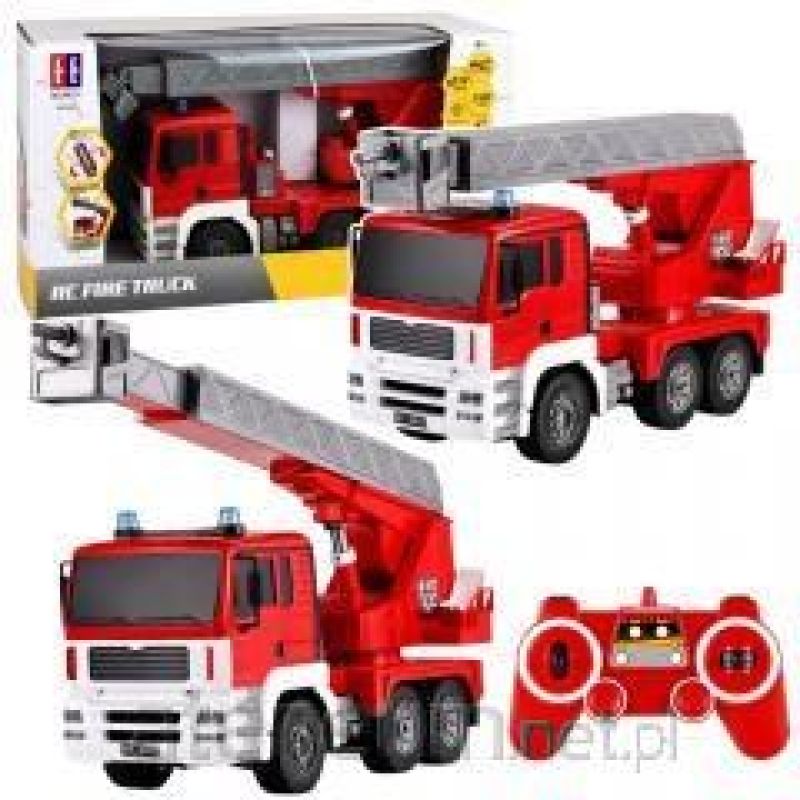 Fire Truck with 660° Rotating Boom, Remote-Controlled, RC 1:20