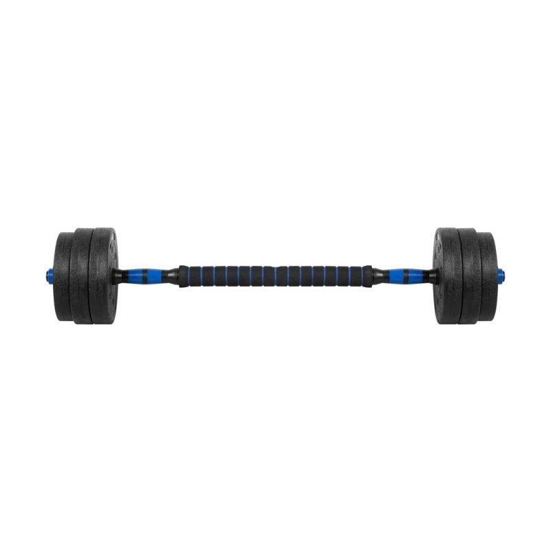 Bituminous adjustable dumbbells with connector 2x10kg REBEL ACTIVE