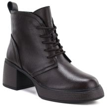 S.Barski Stivali leather ankle on platform, insulated, D&A S.Barski
