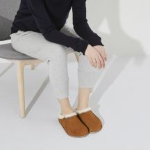 Birkenstock Infradito Zermatt Premium Shearling leve Mink LAF Standard Foot