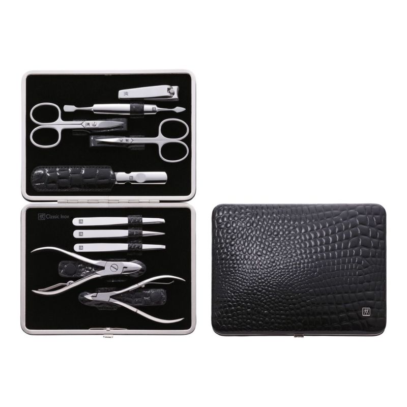 Zwilling Classic Inox MANICURE SET – 10-piece leather case – Black