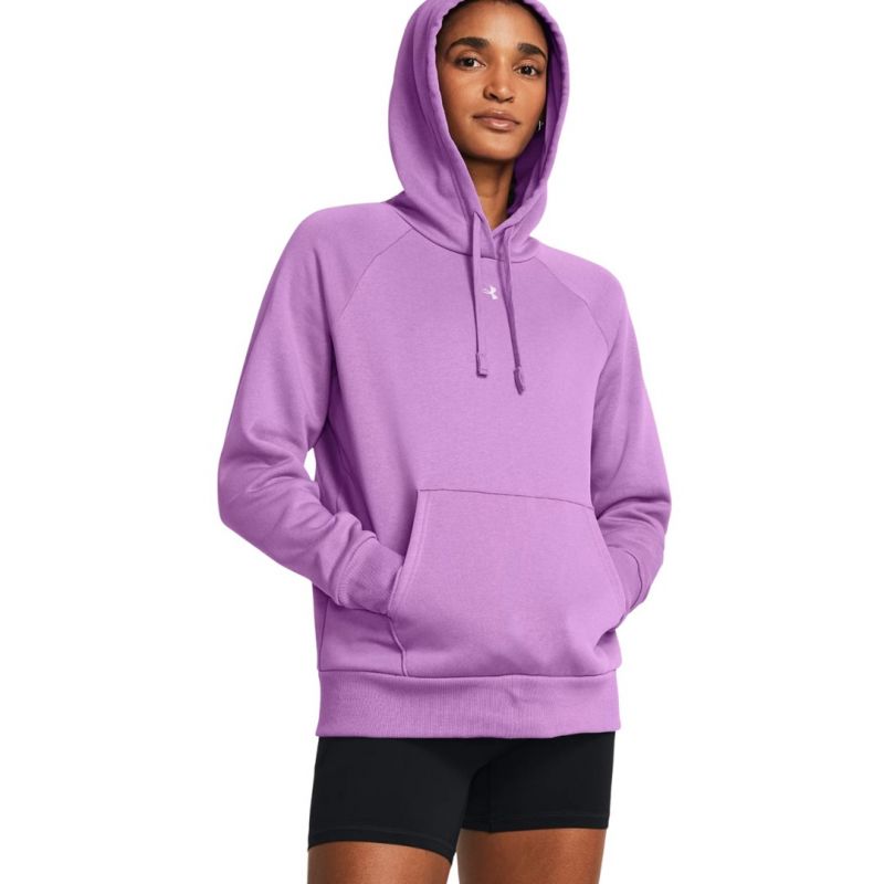 Women's Under Armour Rival Fleece Hoodie sweatshirt purple 1379500 560 M