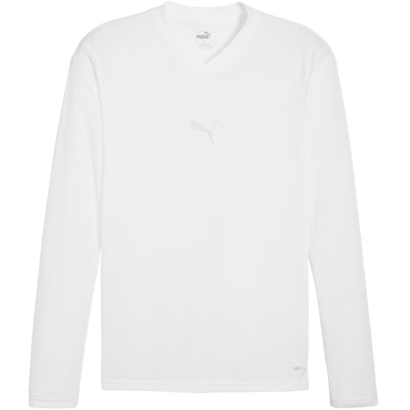 Men's Puma TeamGOAL Baselayer Tee Longsleeve T-Shirt, white, 658777 04
