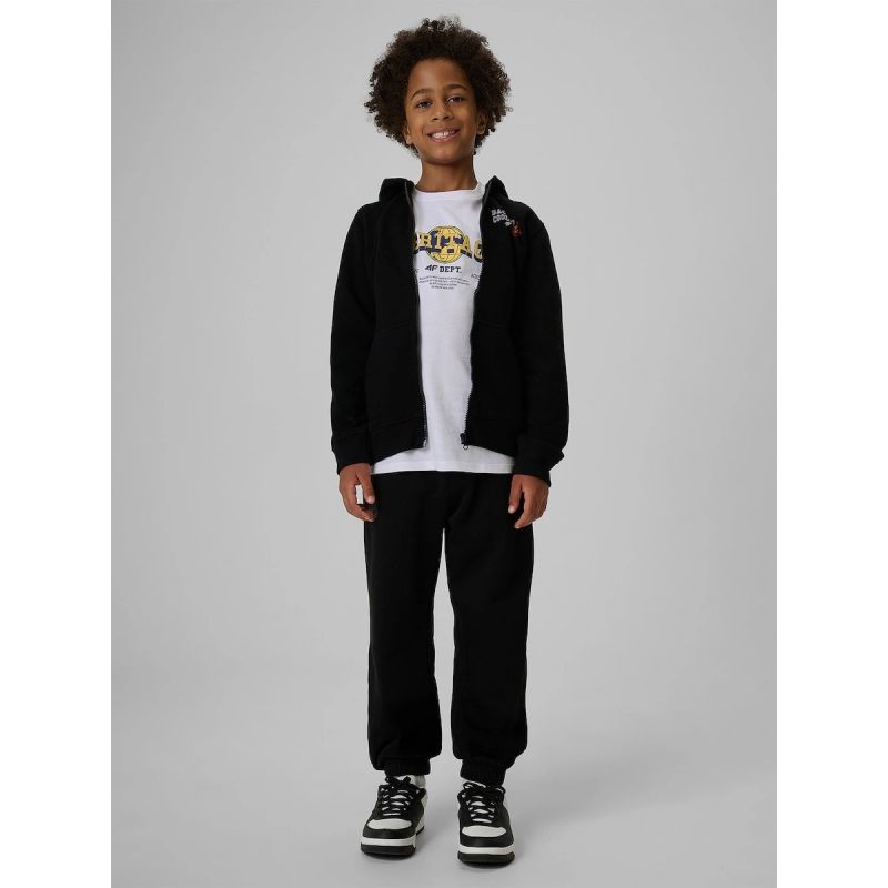 Boys' Regular-Fit Hooded Sweatshirt Jacket 4F 4FJRAW26TSWSM3195-20S