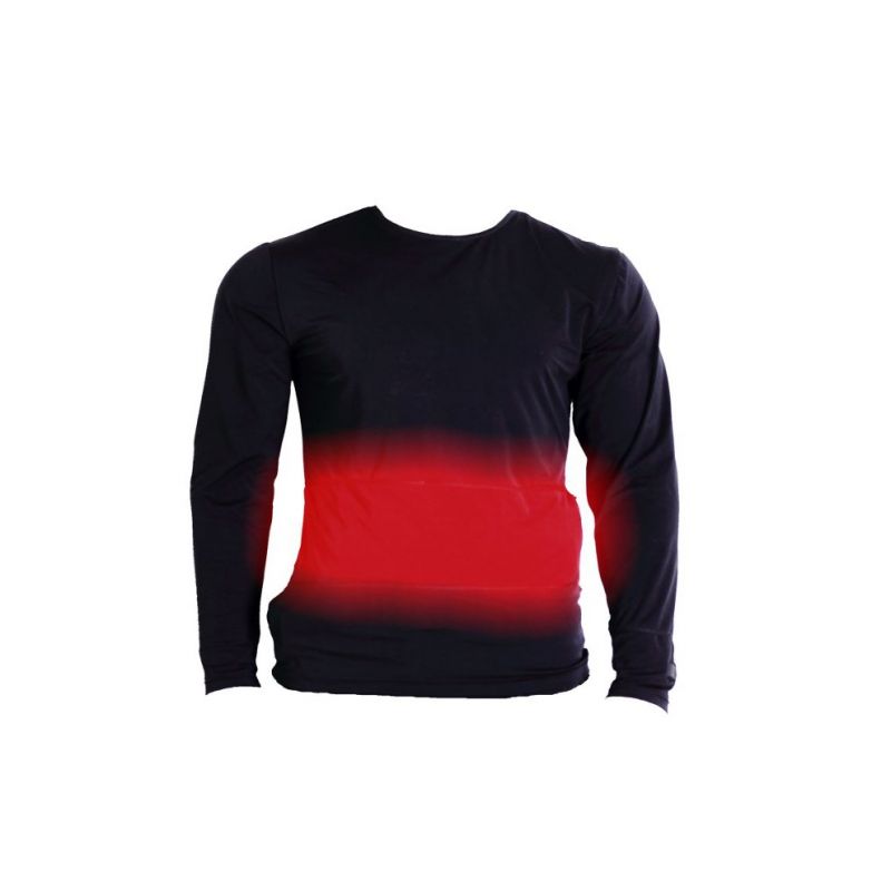 Glovii GJ1XL Men's Shirt with Crew Neck and Long Sleeves, Elastane, Polyester