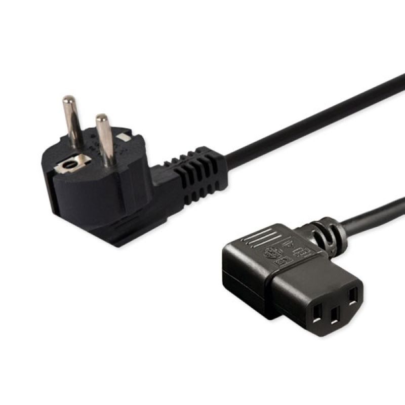 SAVIO CL-116 Cable (C13 / IEC C13 / IEC 320 C13 M – Schuko M; 1.8 m; Black)