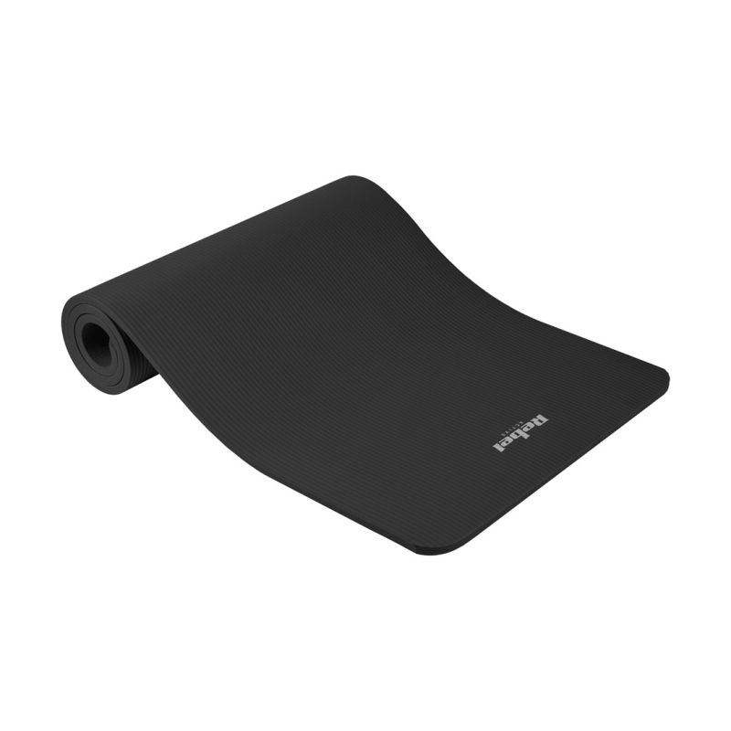 REBEL ACTIVE GYMNASTIC MAT FOR YOGA, PILATES, FITNESS, 183X61CM, THICKNESS 6MM, TPE MATERIAL RBA-3152-BK