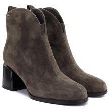 Vinceza Stivali leather high-heeled ankle in Vinceza