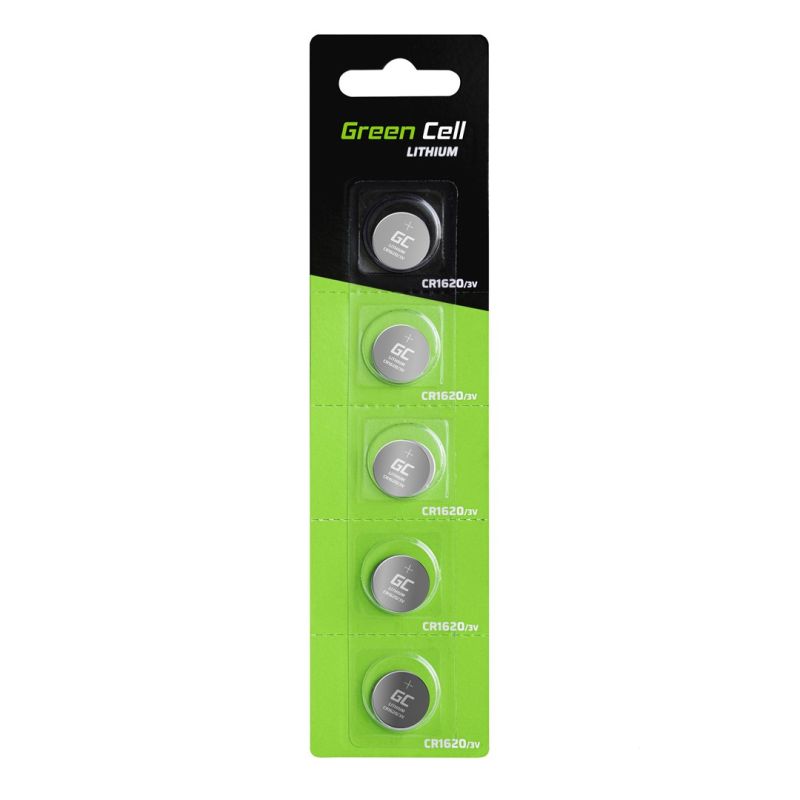 GREEN CELL BATTERIES XCR03 5X CR1620 3V