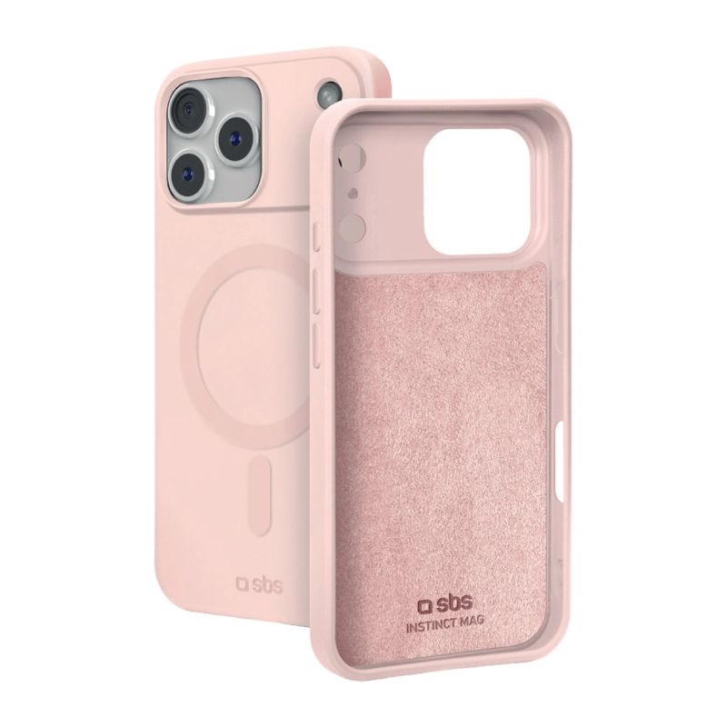 SBS Instinct Mag Case for iPhone 18 Pro Max / 17 Pro Max Compatible with MagSafe - Pink