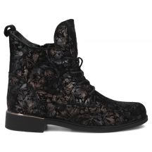 Filippo Stivali leather ankle with floral pattern, Filippo
