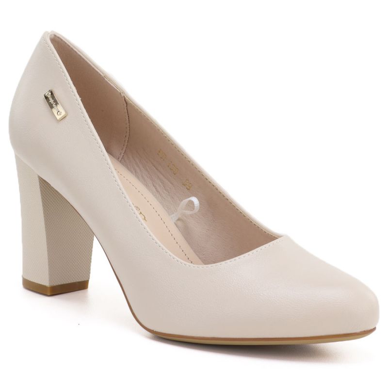 Nude Sergio Leone PB130 block heel pumps