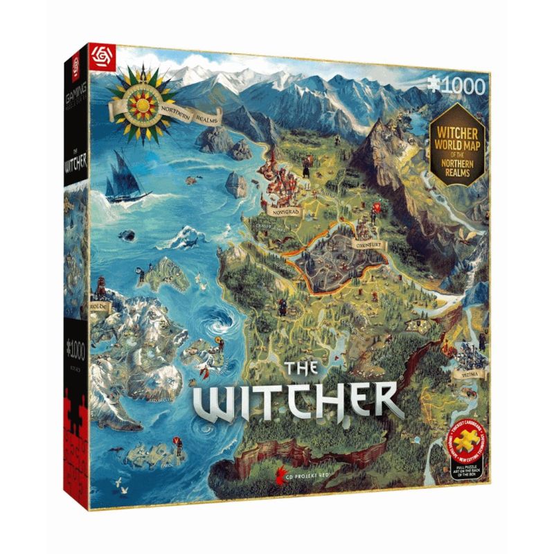 Puzzle Good Loot: The Witcher - The Northern Realms Map, 1000 pieces