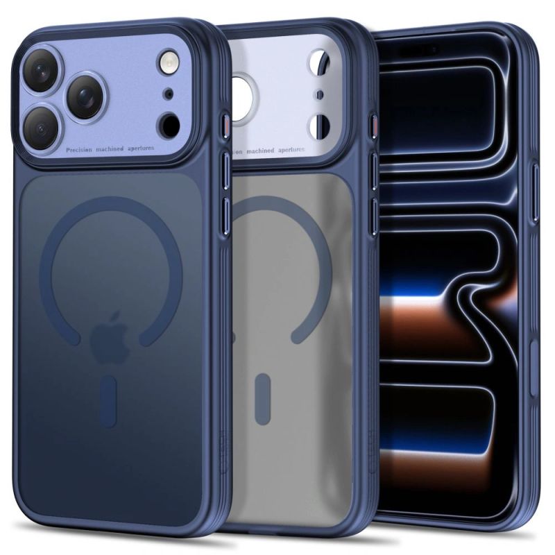 Tech-Protect MagPrime MagSafe CC Case for iPhone 18 Pro / 17 Pro - Matte Navy Blue