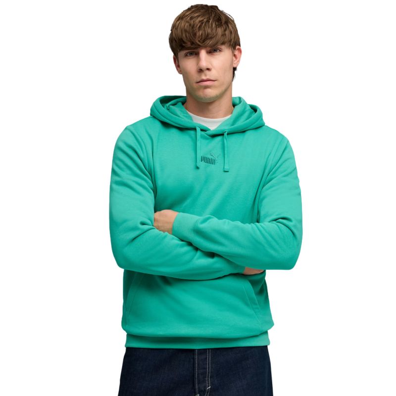 Puma ESS No. 1 Logo Centered Hoodie Green 692914 40