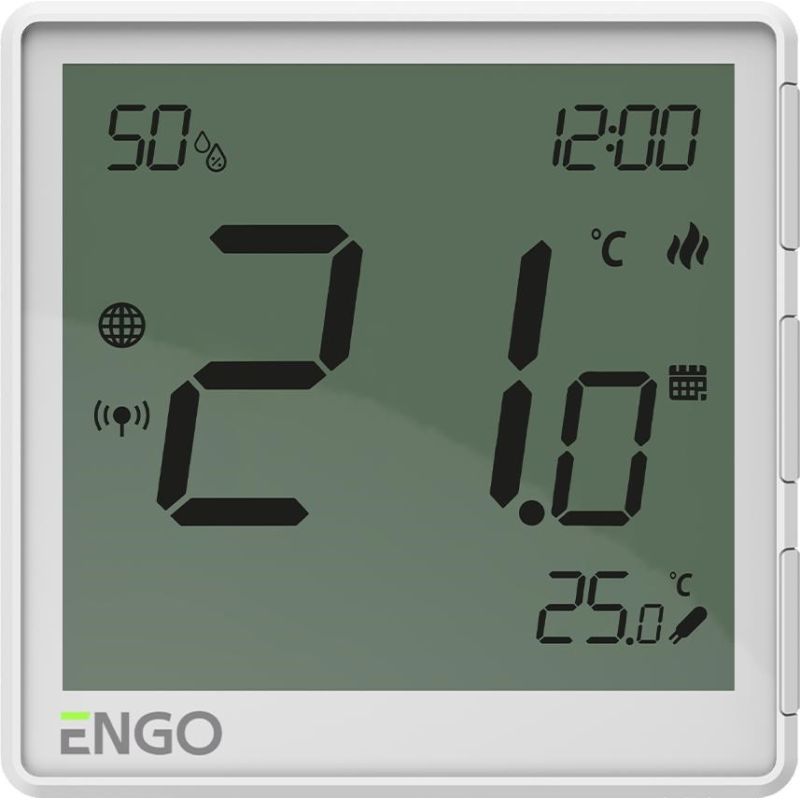 ENGO Controls EONE-230W temperature controller, 230V, white, Internet, flush-mounted, ZigBee