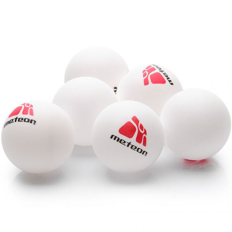 A set of 6 ping pong balls Met..