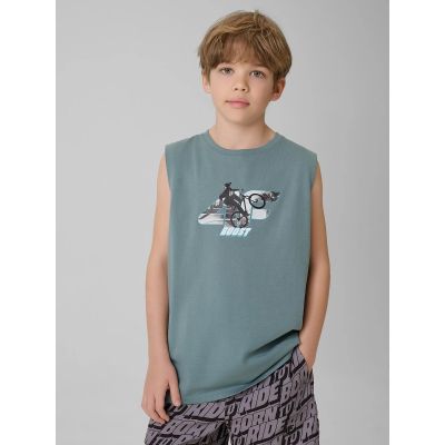 4f Maglietta regular sleeveless with print