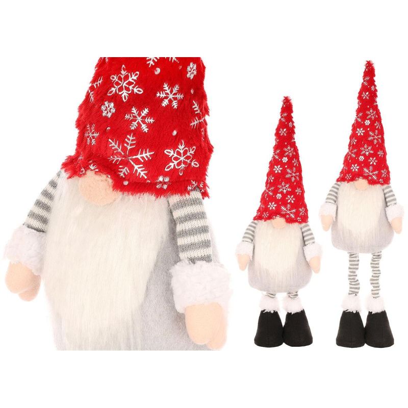 DECORATIVE gnome with telescopic legs 56-75cm