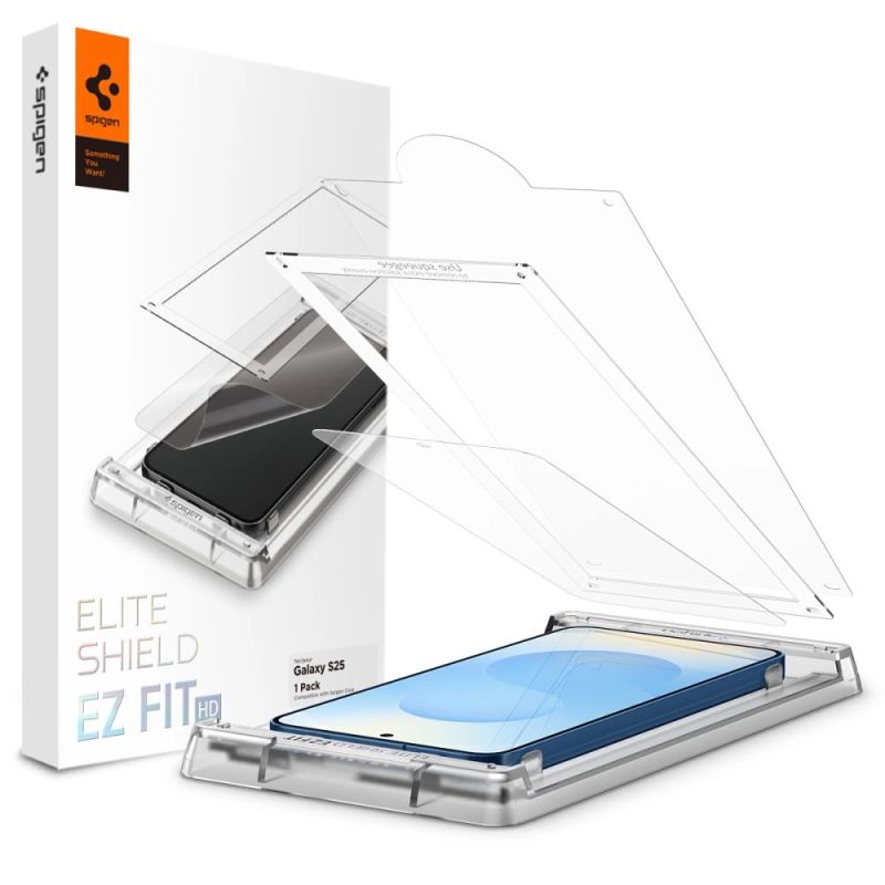 Spigen ELITE SHIELD EZ FIT Hydrogel Film for Samsung Galaxy S25 - Transparent