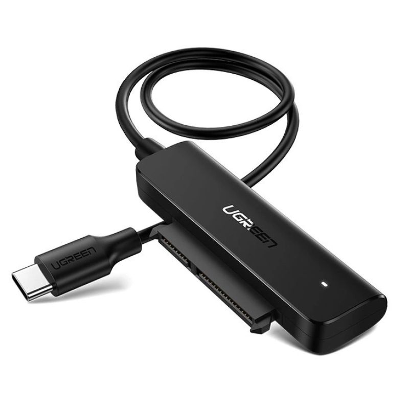 Ugreen adapter HDD SSD 2.5'' SATA III 3.0 - USB Type C 3.2 Gen 1 (SuperSpeed ​​USB 5 Gbps) black (70610 CM321)