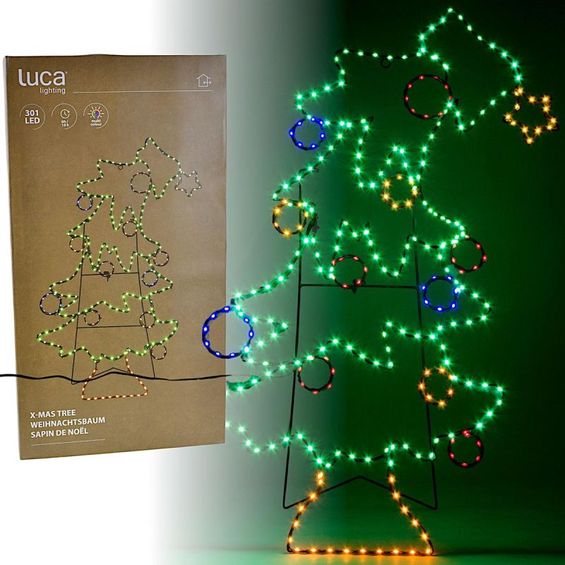 DECORATIVE CHRISTMAS TREE FIGURE 301 LED 59 CM IP44 LUCA