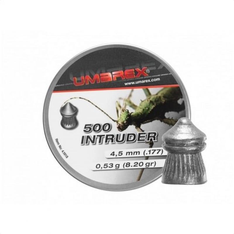 4.5 mm Umarex Intruder Pointed Ribbed pellets 500 pcs