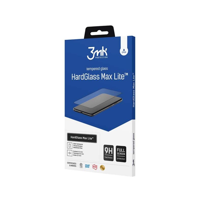 3mk HardGlass Max Lite Black Tempered Glass for Google Pixel 9