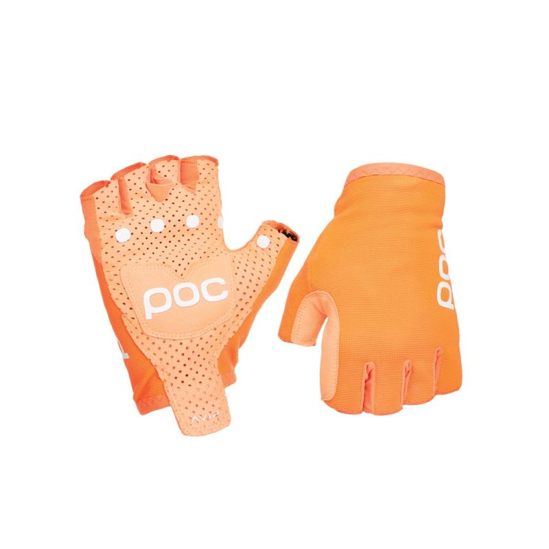 POC AVIP Glove Short Cycling Gloves - Zink Orange Size: XS